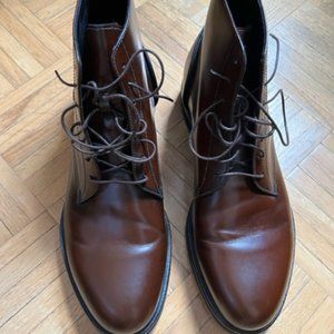 Franceschetti brown leather dress boots (men's size 42 EU / 10.5 USA)